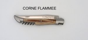 LAGUIOLE 2 PCES CORNE FLAMMEE