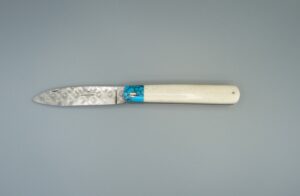 HERVAL LAME DAMAS MANCHE OS BLANC MITRE TURQUOISE